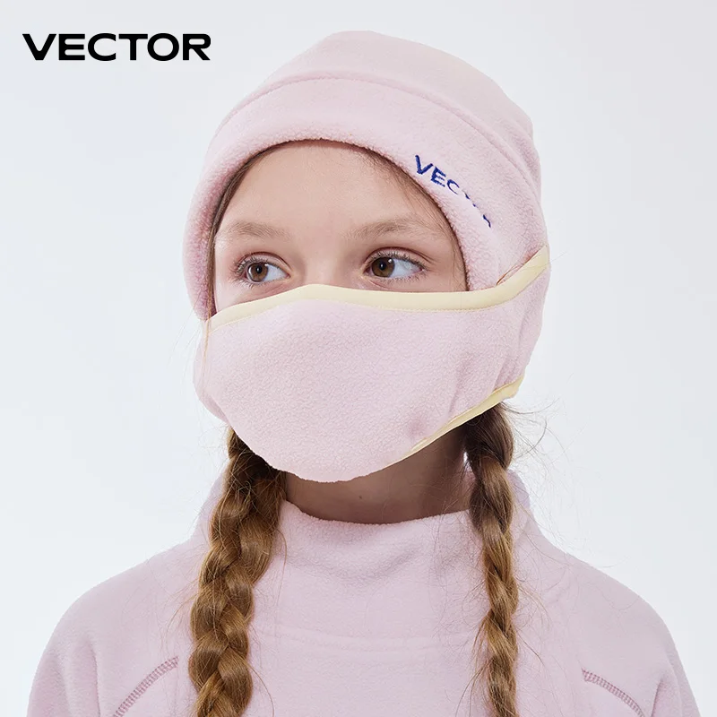Kids Face Mask - หน้ากากสกีสำหรับเด็กโดย VECTOR ผ้าพันคอคลุมหน้าแบบเต็มหน้าป้องกันแสงแดดและฝุ่น