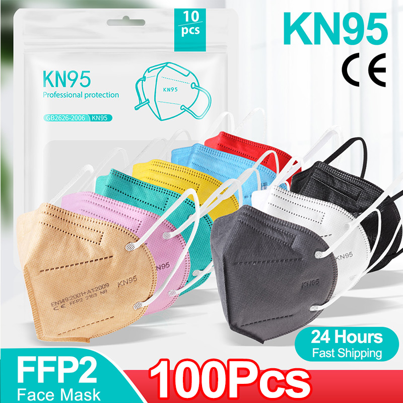 10-100PCS Mascarillas FFP2หน้า - Disposable Surgical Mask บทวิจารณ์และราคา