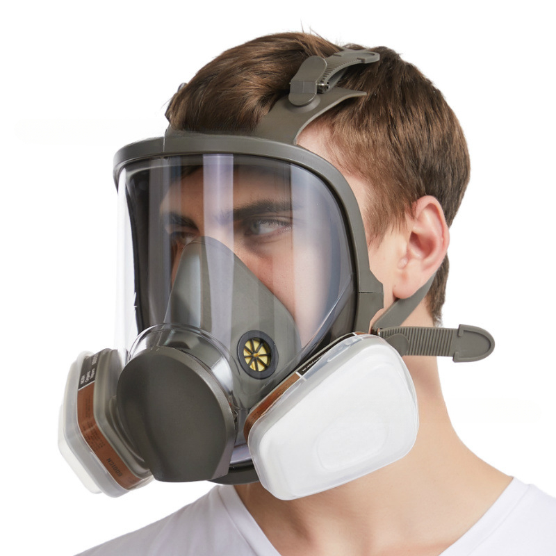 หน้ากากป้องกันก๊าซพิษ6800ป้องก - Dust Mask Construction บทวิจารณ์และราคา