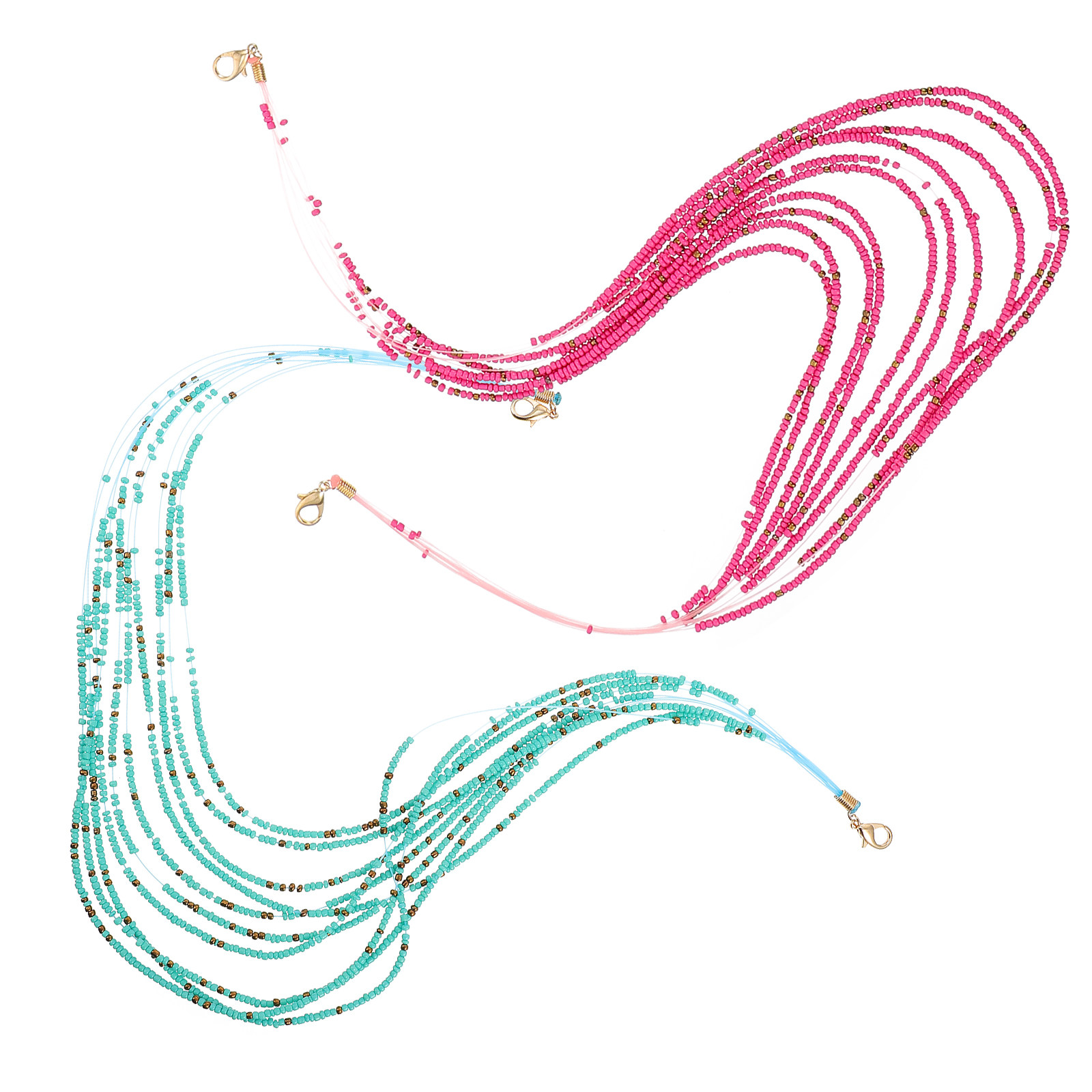 2 ชิ้น สายคล้องหน้ากากหลายชั้น - Mask Chain Holder บทวิจารณ์และราคา