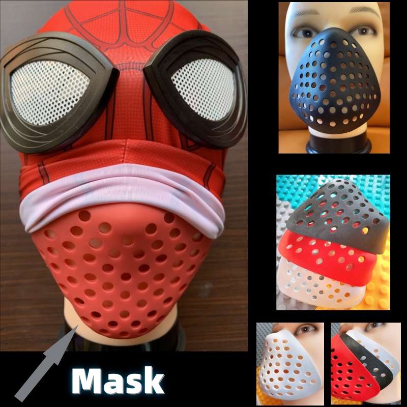 หน้ากากฮาโลวีนแบบครึ่งหน้า ปิด - Silicone Mask Bracket บทวิจารณ์และราคา