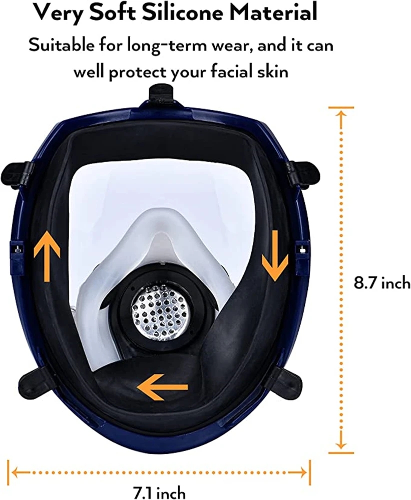 เคมีหน้ากากป้องกันแก๊สพิษ 6800 - Dust Mask Construction บทวิจารณ์และราคา