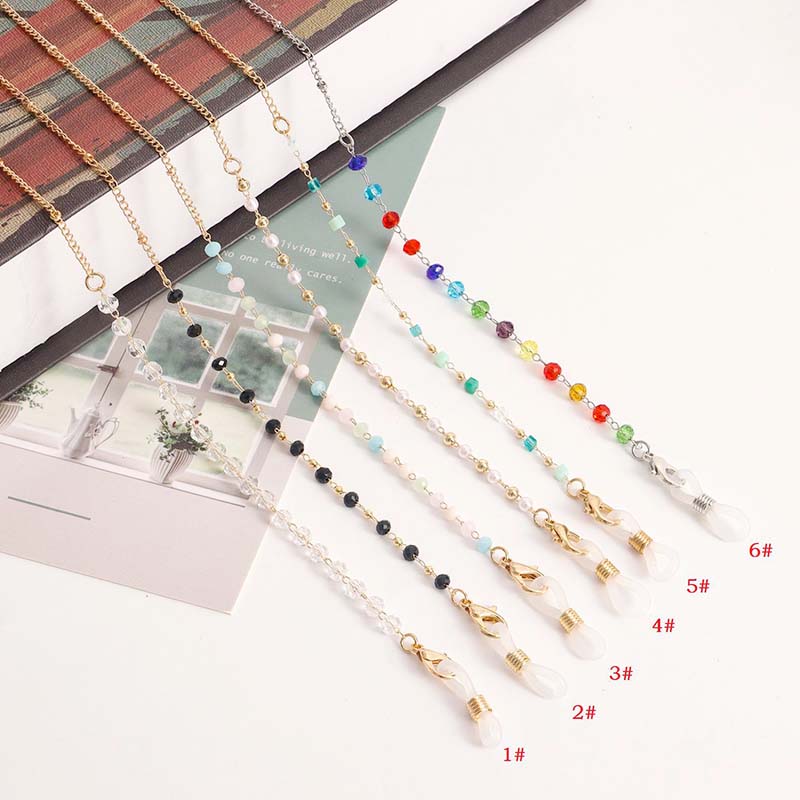 สายคล้องแว่นตาคริสตัลหลากสีแฟช - Mask Chain Holder บทวิจารณ์และราคา