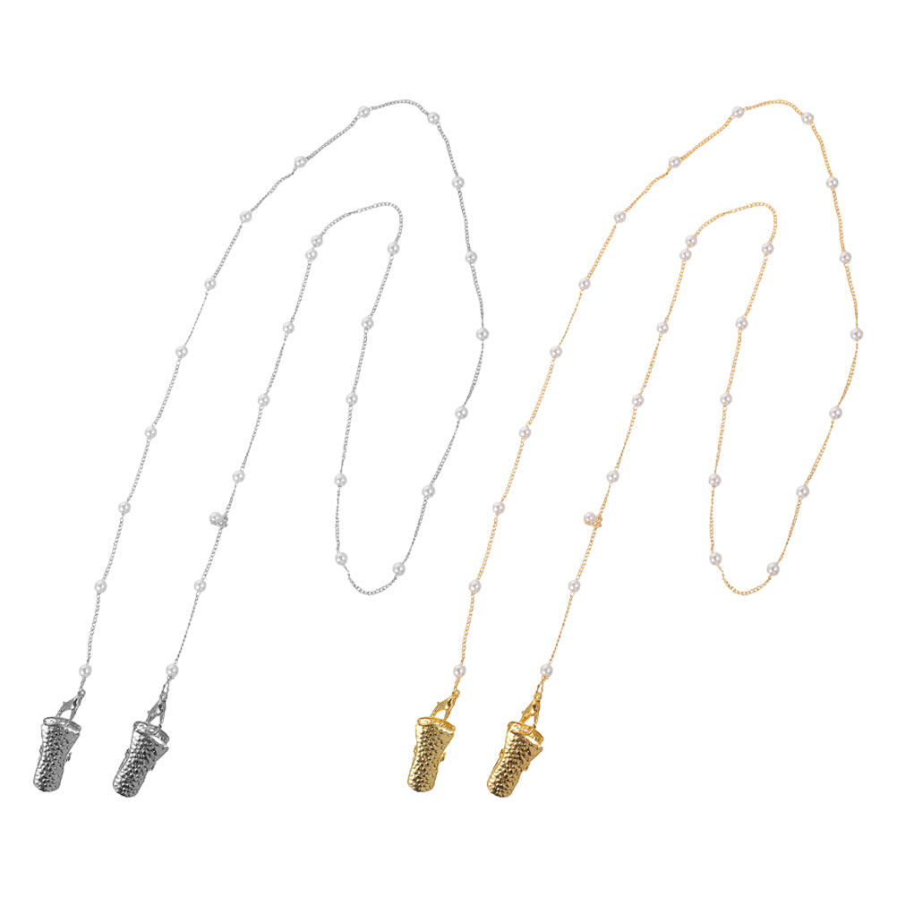 2 ชิ้น สายคล้องแว่นตาประดับมุก - Mask Chain Holder บทวิจารณ์และราคา